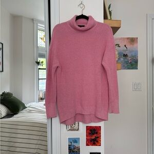 J. Crew Pink Turtleneck Sweater